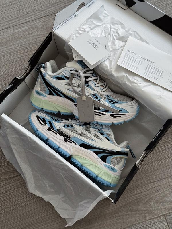 OFF-WHITE BE RIGHT BACK RUNNING 'WHITE LIGHT BLUE'