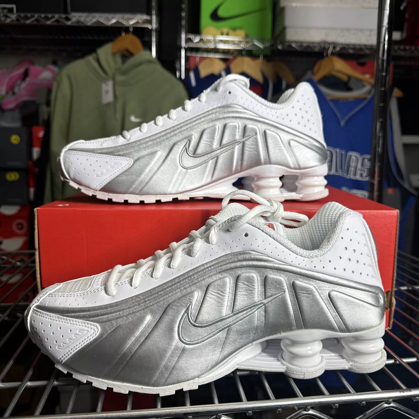 NIKE SHOX R4 "WHITE PLATA"