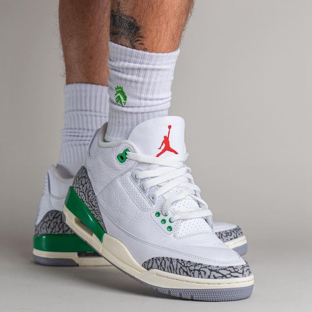 JORDAN 3 RETRO "LUCKY GREEN"