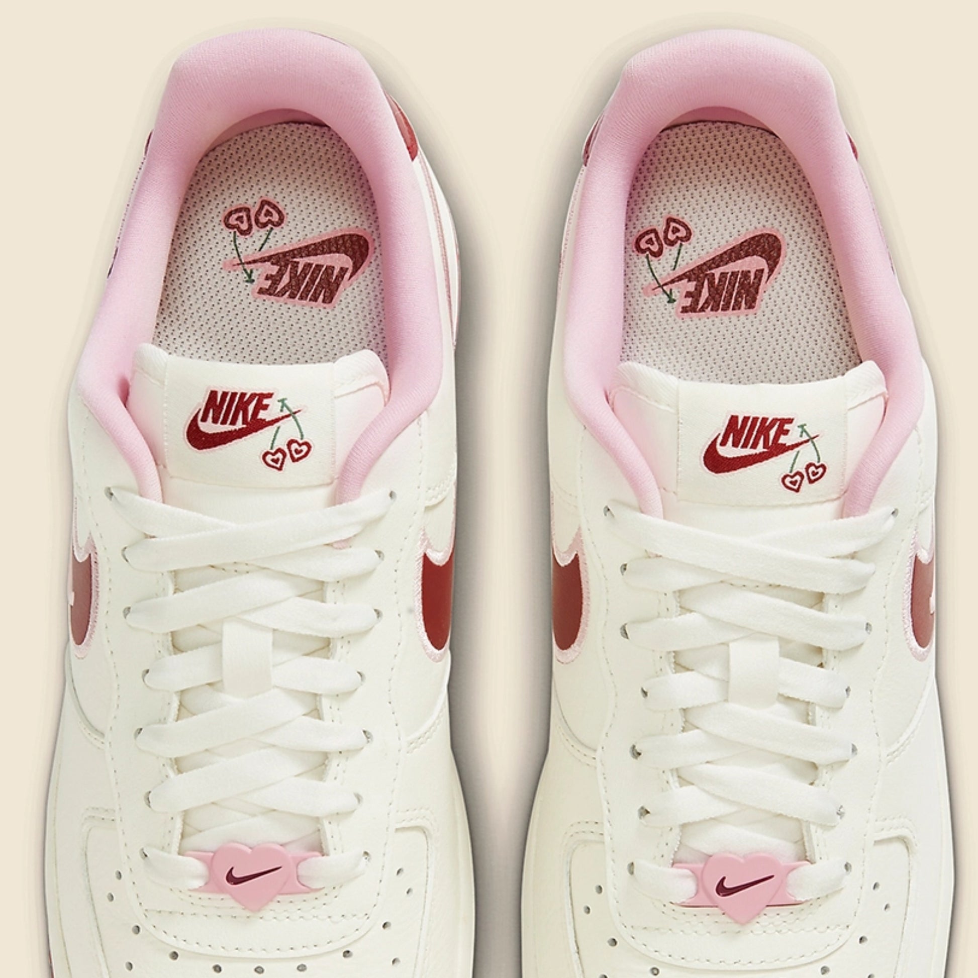 San Valentín Air Force Rosa Con Blanco Nike Air Force