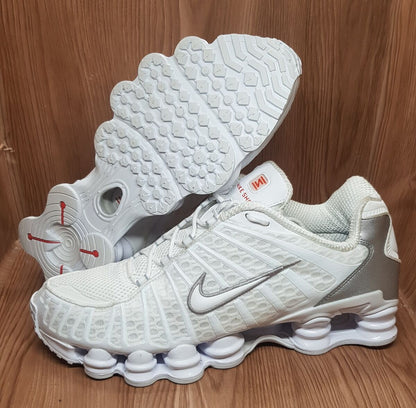 NIKE AIR MAX SHOX "TRIPLE WHITE"