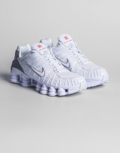 NIKE AIR MAX SHOX "TRIPLE WHITE"